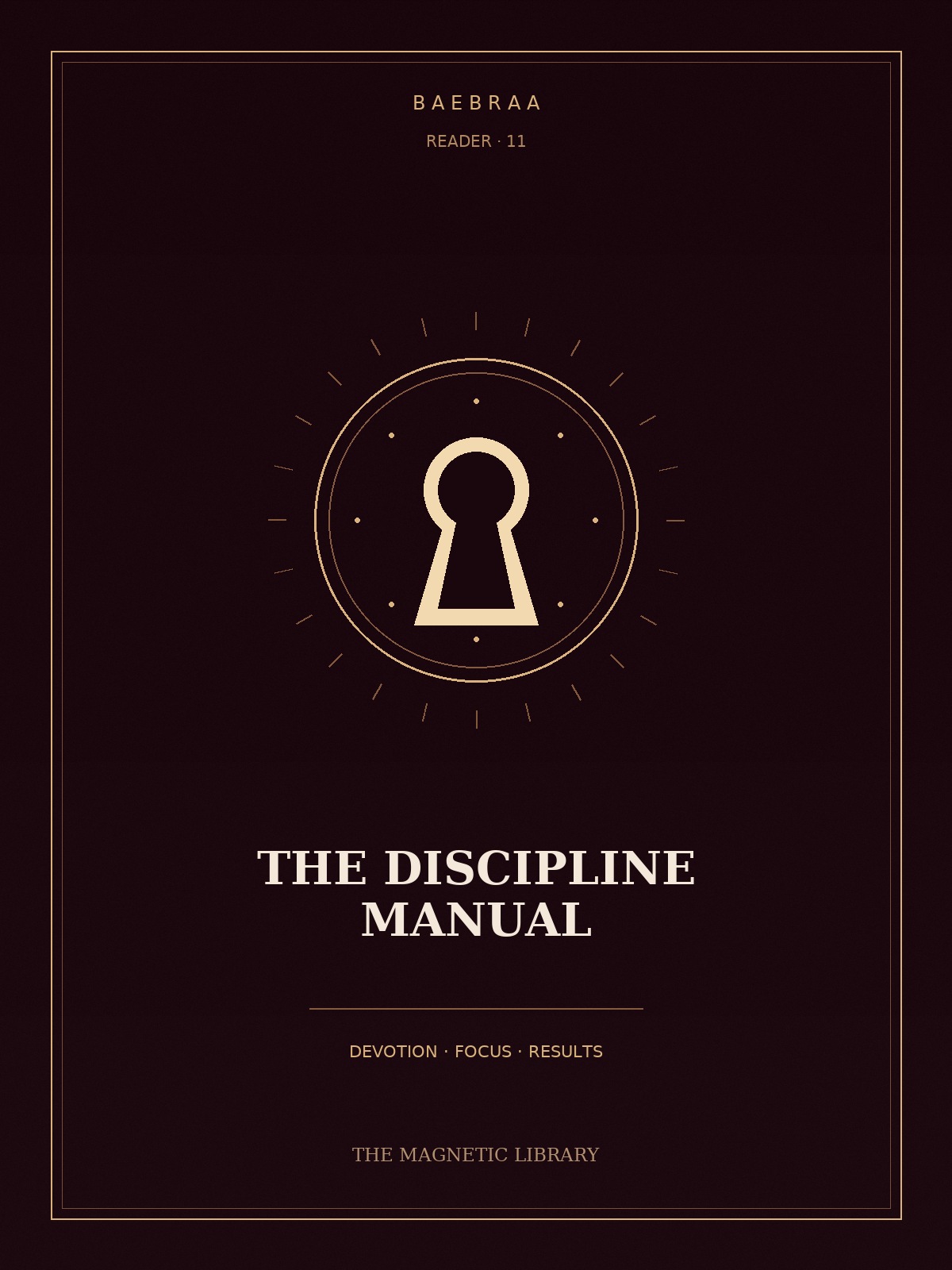 The Discipline Manual cover